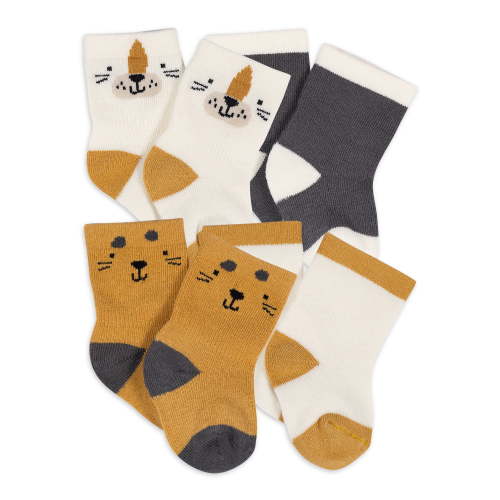 Gerber Baby Boy or Girl Unisex Wiggle Proof Socks, 4-Pack, Sizes Newborn - 0/6 Months