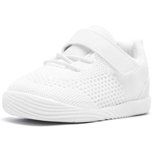 MORENDL Toddler Sneakers Baby Boys & Girls Barefoot Shoes Lightweight Breathable Walking Running Tennis Athletic Sport Shoes