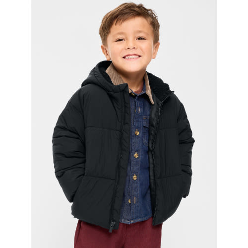 Water-Resistant Puffer Jacket for Toddler Boys