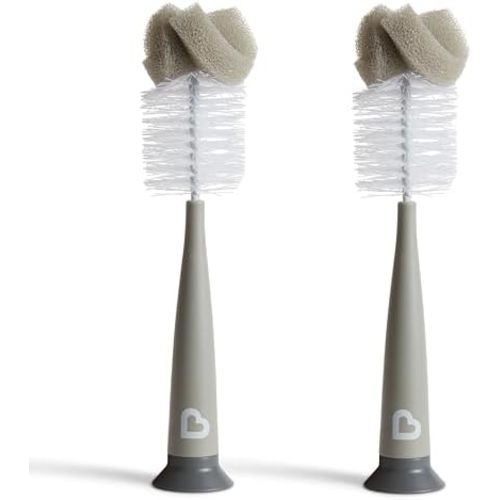 Munchkin® Sponge™ Baby Bottle Brush Set with Nipple Brush, 2 Pack