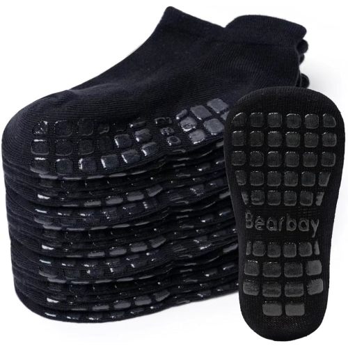 Baby Non Slip Ankle Socks with Grippers for 0 Months-7 Years Old Walking Socks