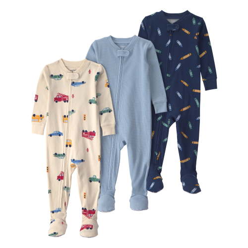 Carter's Child of Mine Toddler Pajama Sleeper, 3-Pack, Sizes 12M-5T