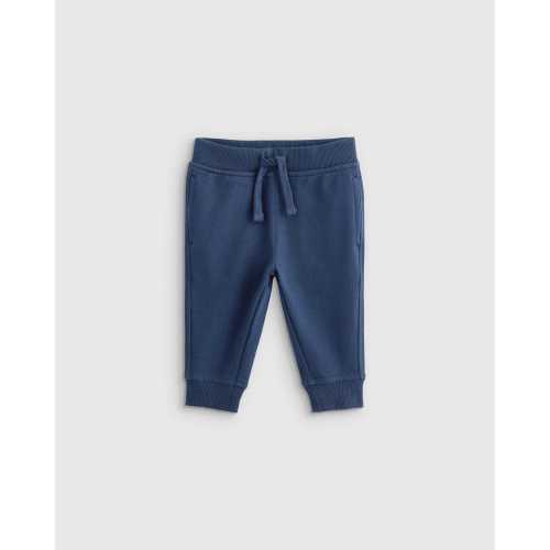 Organic Cotton French Terry Joggers - Baby in Navy