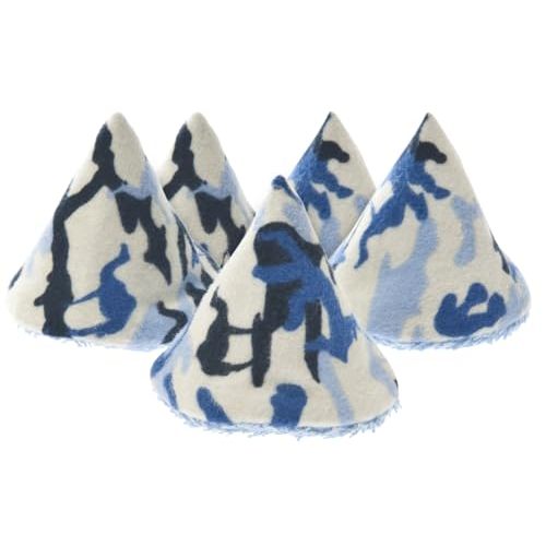 Beba Bean - Pee Pee Teepee for Baby Boy - Reusable & Washable Pee Shield for Diaper Changing - Baby Shower Gifts for Boys - Blue Camo Cotton Cloth - Laundry Bag - Set of 5 Covers