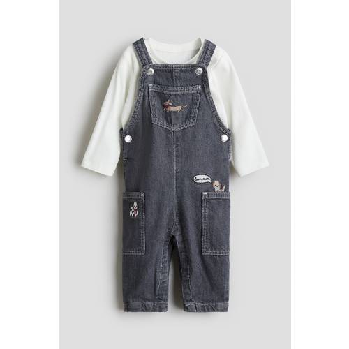 2-PIECE OVERALL AND SHIRT SET