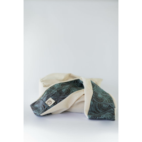 Organic Nesting Pillow Slipcover / Blue Truffles - Blessed Nest