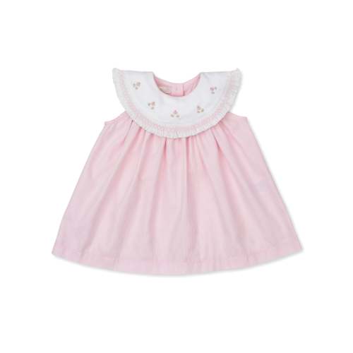 Kissy Elegance Pink Hand Smocked Woven Dress