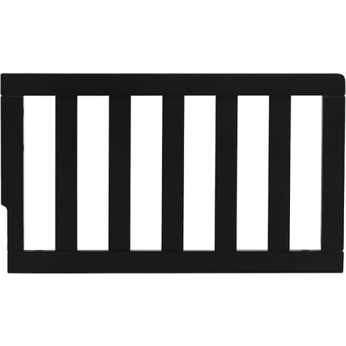Dream On Me Convertible Crib Toddler Guard Rail in Black, Converts Cribs to Toddler Beds, Solid Wood Construction