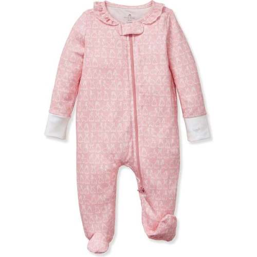 Infant Pima Romper in Hoppy Days Pink - Petite Plume | Maisonette