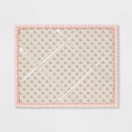 Pink Framed Fabric Kids' Photo Memo Board - Pillowfort™