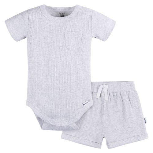 Gerber Baby Boys' Bodysuit and Shorts, 2-Piece