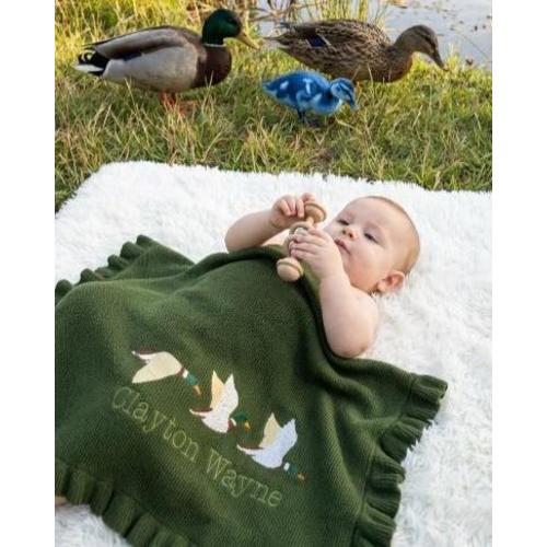 Mallard Duck Knit Baby Blanket