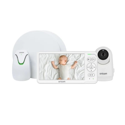 Oricom BS7 Babysense7 Baby Breathing Movement Monitor + SC640 6″ Video Baby Monitor with Motorised Pan Tilt Zoom (BS7VPSC640)