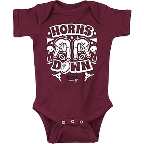 Horns Down Baby Apparel for Texas A&M College Fans (NB-7T)