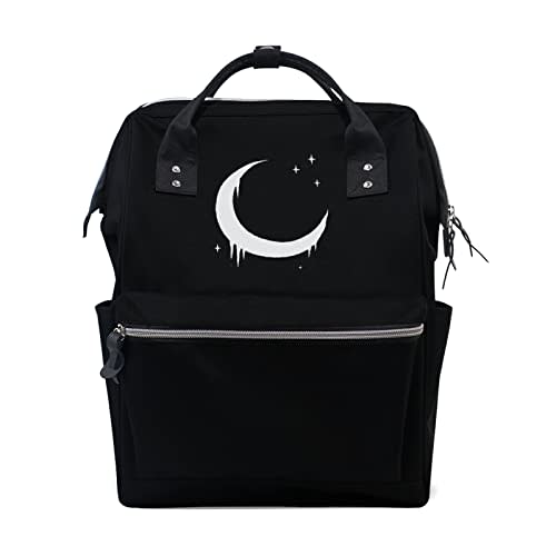 Moon Gothic Diaper Bag Travel Backpack - Large Baby Nappy Bag Multi-Function Organizer for Mom Dad Women Men