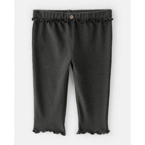 Baby Girl Flutter-Waist Pants - Black | Carter's