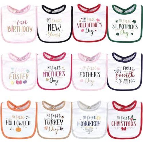 Little Treasure Unisex Baby Cotton Bibs