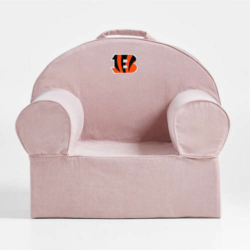 NFL Cincinnati Bengals Large Lilac Mauve Organic Cotton Kids Lounge Nod Chair Cover