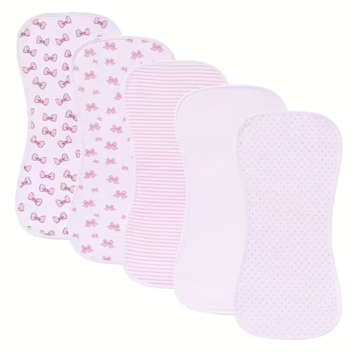5 pack baby burp cloths burp cloths anti spit milk cloths - Temu