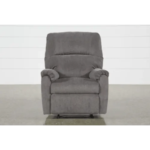 Nerviano Grey Manual Wallaway Recliner | Wall Hugger