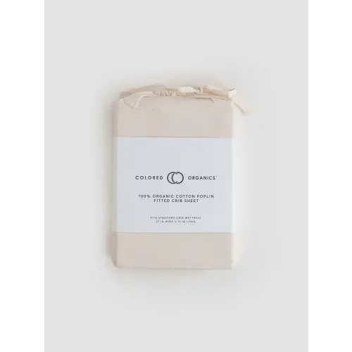 Poplin Fitted Crib Sheet