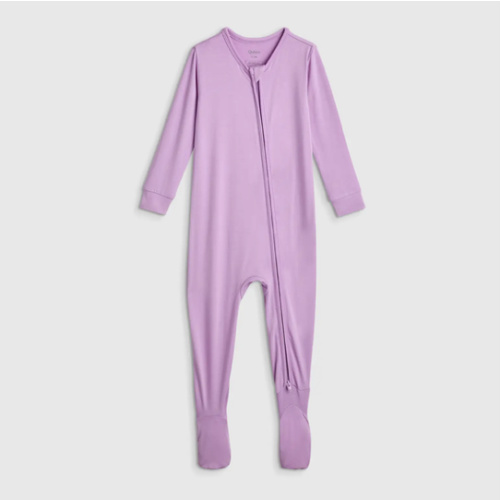 Bamboo Footie Pajama - Baby in Bright Orchid