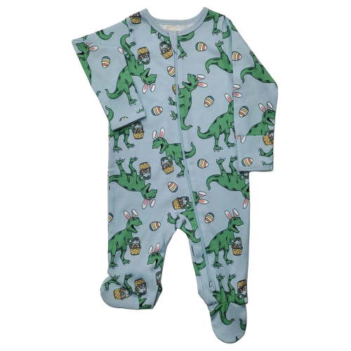Wonder Nation Baby Boys or Girls Zip Front Footed Pajamas, Sizes Preemieie-6/9 Months