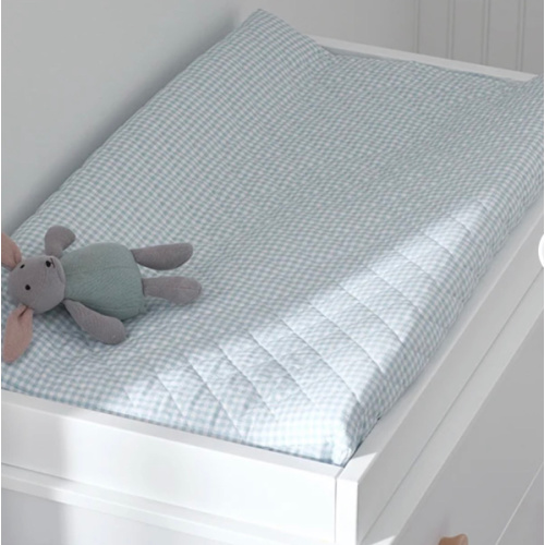 Ditsy Gingham Quilted Changing Pad Cover | The Company Store