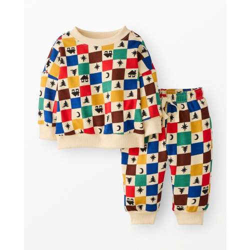 Baby Holiday French Terry Sweatshirt & Sweatpants Set | Hanna Andersson