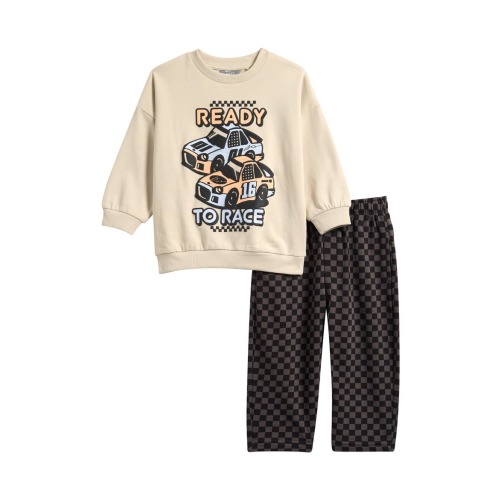 Kids' Racecar Graphic Sweatshirt & Pants Set