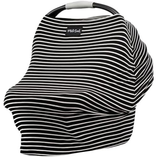 Milk Snob Original 5-in-1 Baby Nursing & Carseat Cover (Modern Stripe)
