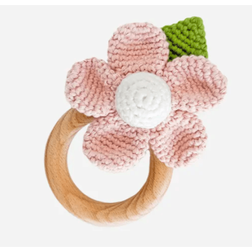 Flower Crocheted Rattle Teether