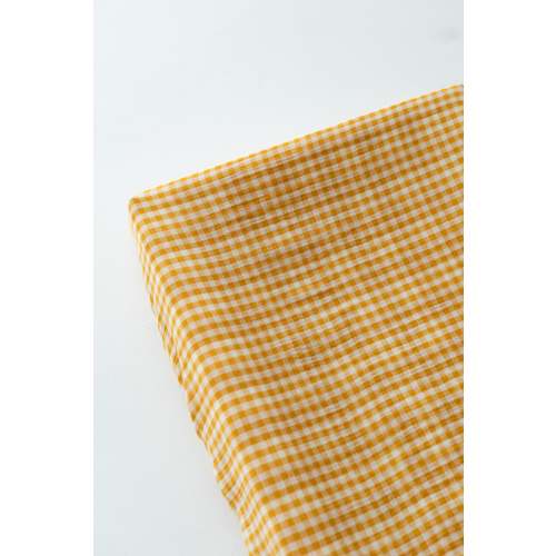 TISU diaper changing pad cover, Mustard Gingham