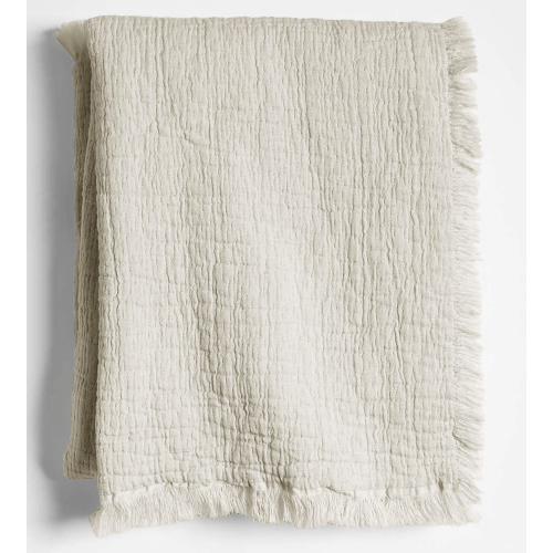 Supersoft Organic Cotton Gauze Stone Tan Baby Stroller Blanket