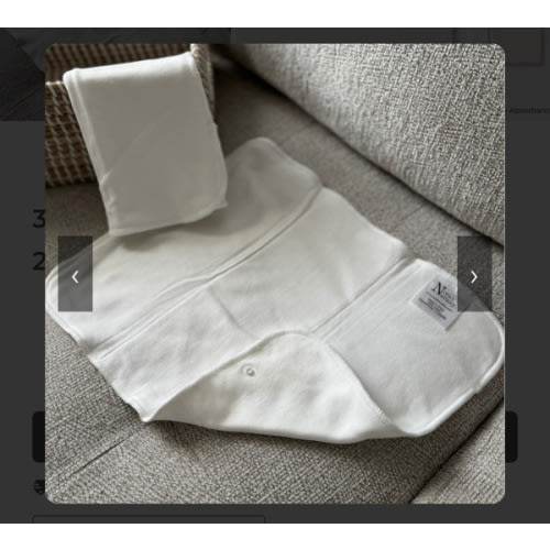 3 Layer Cotton Prefold 2 Pack with Snaps