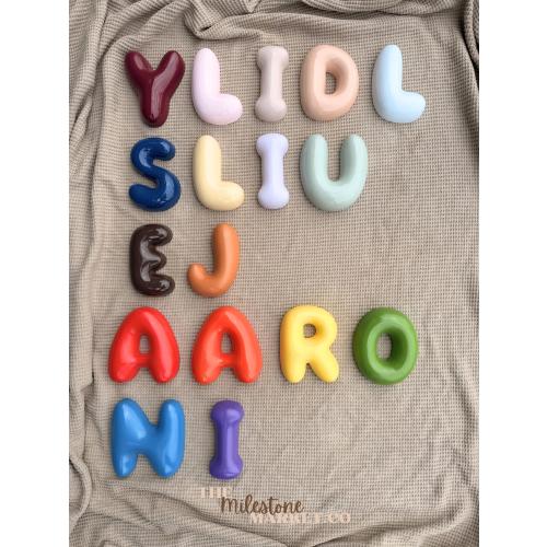 Personalised 3D Bubble Letters Name | Hand Created Nursery Decor, Kids Wall Art