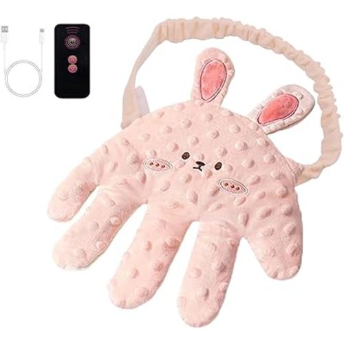 Hand Glove Hand Pillow Cute Soothing Palm(Pink Rabbit)
