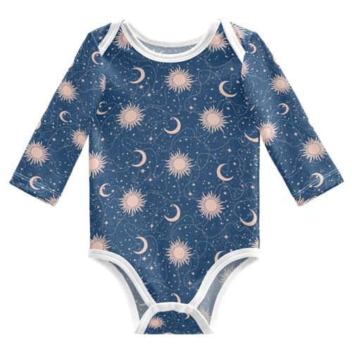 vvfelixl Baby Bodysuits Cute Baby Crocodiles Long Sleeve Cotton Baby Clothes for Boys Girls 0-3M