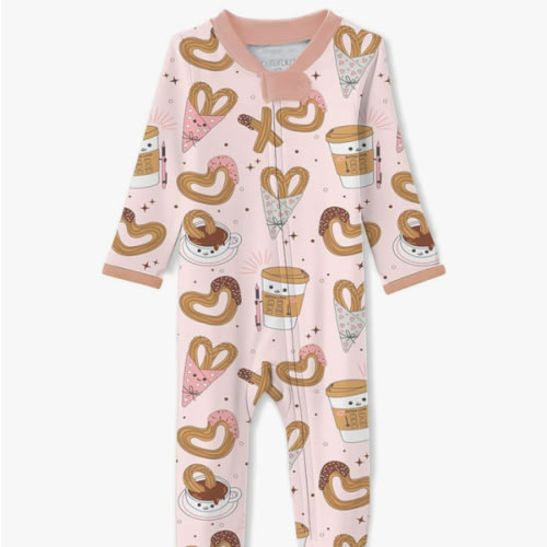Scout Sleep & Play Baby Pajamas 100% Organic Cotton Footed Two Way Zipper Sleeper Pajamas for Baby Girls​