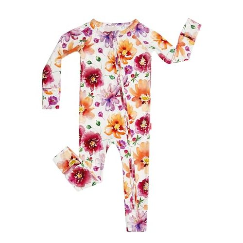 EASWEET Baby One-Piece Romper Footless Bamboo Viscose Pajamas Sleepers for Baby Boys and Girls