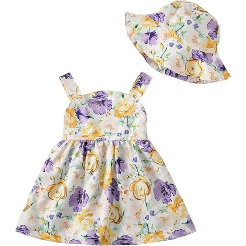 Newborn Infant Baby Girl Dress Toddler Girl Clothes Halter Backless Sleeveless Flower Sundress Summer Dresses for Girl