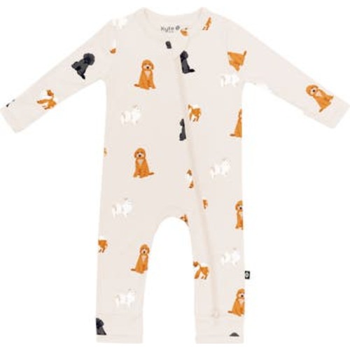 Kids' Dog Print Zip-Up Romper, 3-6M