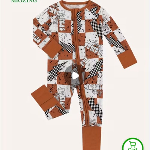 mothers day lightning print long sleeve zip jumpsuit in - Temu