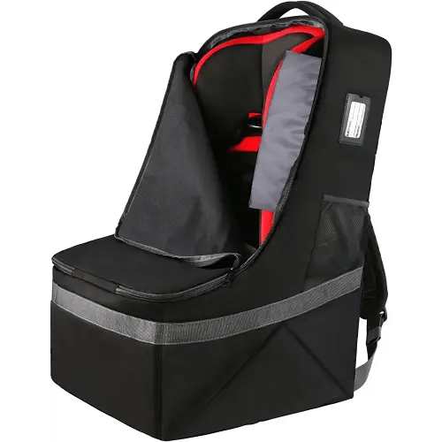 YOREPEK Mochila de bolsa de viaje acolchada para asiento de automóvil para avión, bolsas resistentes para asiento de automóvil para viajes aéreos, funda para asiento de automóvil para viajes en avión