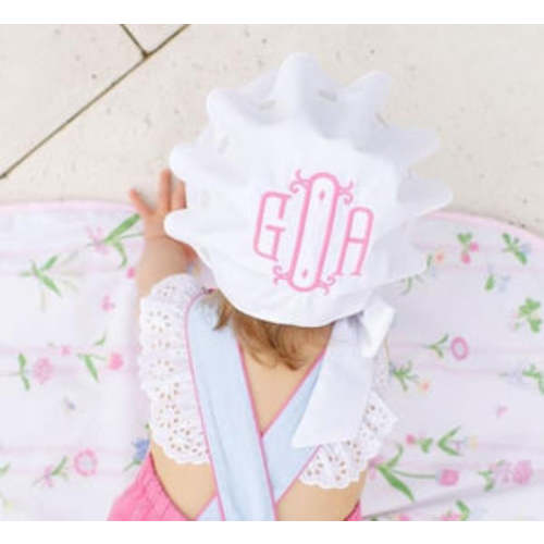 SOUTHERN BONNET (WHITE) – Southern Sorelle Embroidery Boutique