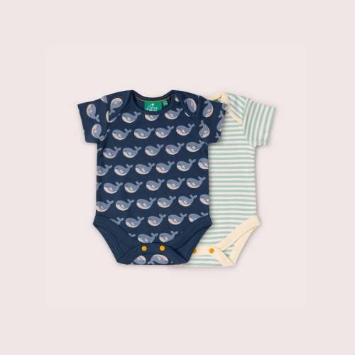 Singing Whales Organic Baby Bodysuit 2 Pack – Little Green Radicals