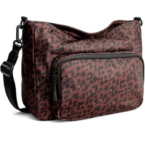 Itzy Ritzy Belong Cargo Caddy Stroller Organizer & Crossbody Bag (Leopard)