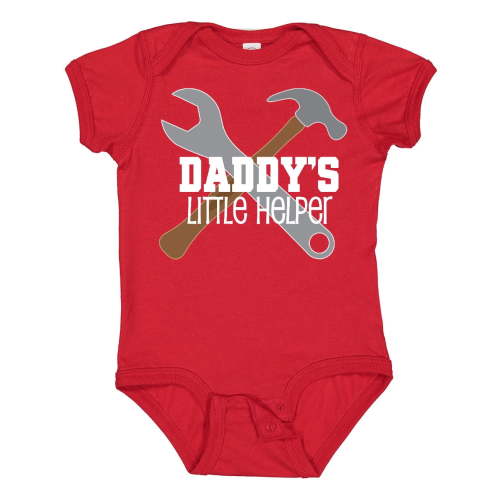 Inktastic Daddy's Little Helper Tool Set Boys Baby Bodysuit