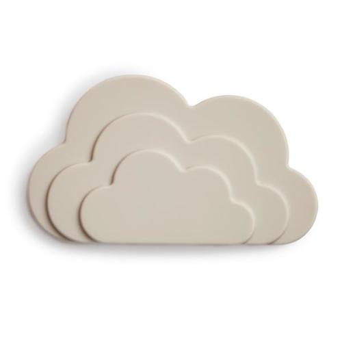Mushie Baby Silicone Cloud Teether (Shifting Sand)