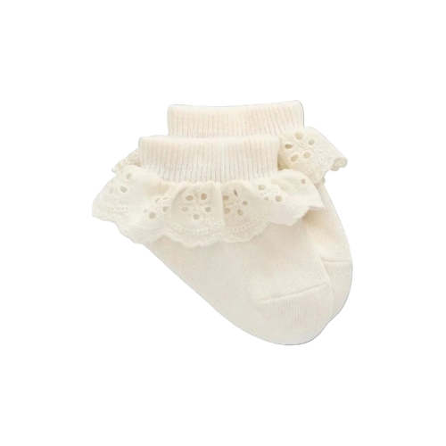 Frill Ankle Milk Socks